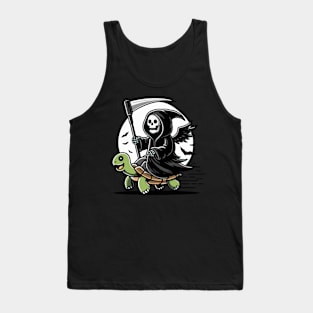Grim reaper ride turtle Tank Top